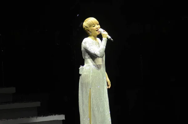 Chanteuse Hong Kong Priscilla Chan Produit Pendant Concert Pour Marquer — Photo