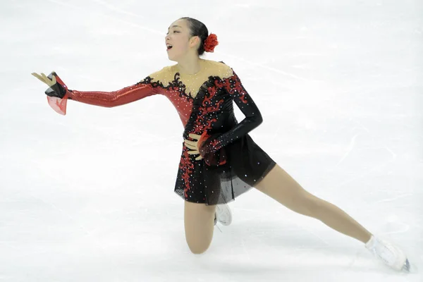 Rika Hongo Japon Produit Lors Patinage Libre Féminin Des Championnats — Photo