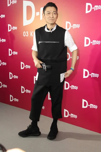 Hong Kong Singer Actor Andy Lau Poses Opening Ceremony Flagship — Stock Photo, Image