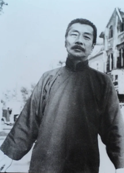 Kínai Regényíró Kritikus Zhou Shuren Ismertebb Nevén Toll Neve Xun — Stock Fotó