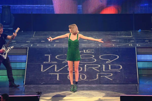 Chanteuse Américaine Taylor Swift Produit Son Concert World Tour 1989 — Photo