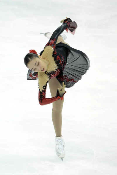 Rika Hongo Japan Tritt Während Der Eiskunstlauf Weltmeisterschaften 2015 Shanghai — Stockfoto