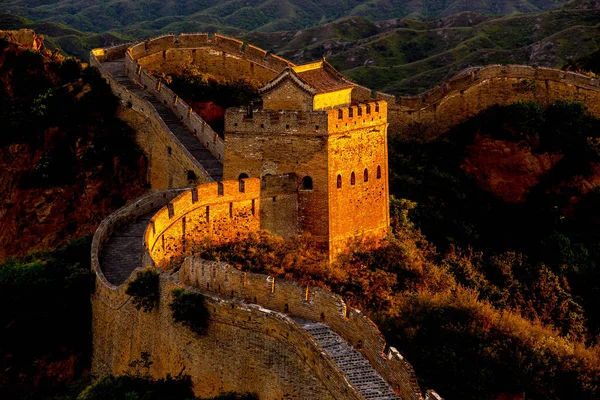 Paisaje Gran Muralla Jinshanling Condado Luanping Provincia Hebei Norte China — Foto de Stock