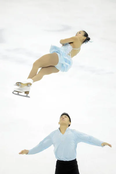 Sui Wenjing Top Han Cong China Perform Pairs Free Skating — Stockfoto