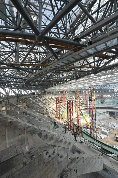 File Wuhan Optical Valley International Tennis Center Est Construction Dans — Photo