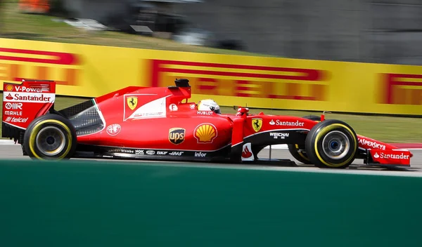 Duitslands Sebastian Vettel Van Ferrari Concurreert Tijdens Het 2015 Formule — Stockfoto