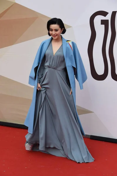 Attrice Cinese Fan Bingbing Posa Sul Tappeto Rosso Sesto China — Foto Stock