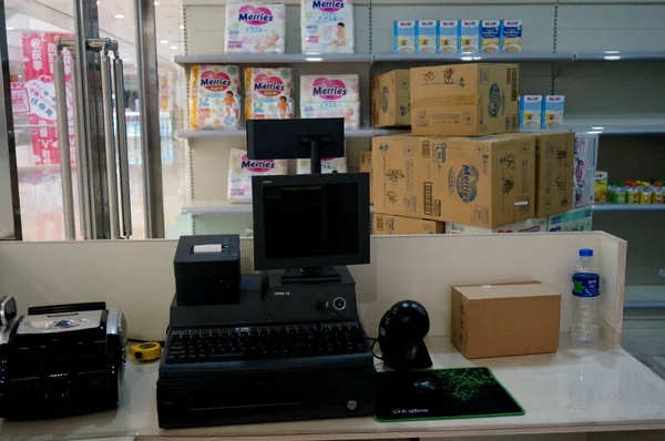 Внутренний Вид Поддельной Аптеки После Закрытия Торговом Центре Городе Шэньян — стоковое фото