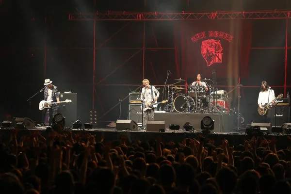 Japanische Band Bonez Tritt Beim Japan Night Konzert Taipei Taiwan — Stockfoto