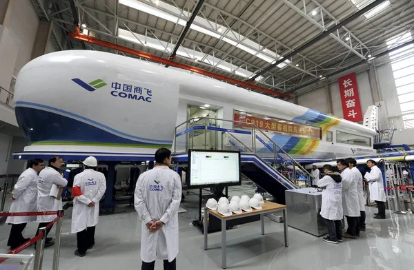 C919 Plan Ses Testplattformen Shanghai Aircraft Design Och Research Institute — Stockfoto