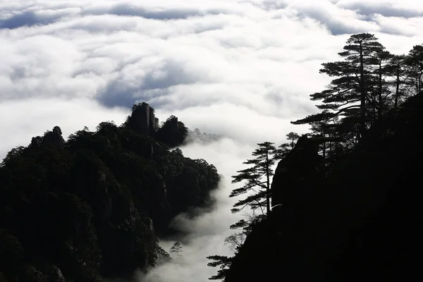 Paisagem Mar Nuvens Huangshan Mountain Scenic Spot Cidade Huangshan Leste — Fotografia de Stock