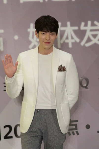 Ator Sul Coreano Kim Woo Bin Acena Evento Reunião Fãs — Fotografia de Stock