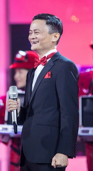 Jack Yun Presidente Alibaba Group Ríe Durante Gala Del Tmall — Foto de Stock