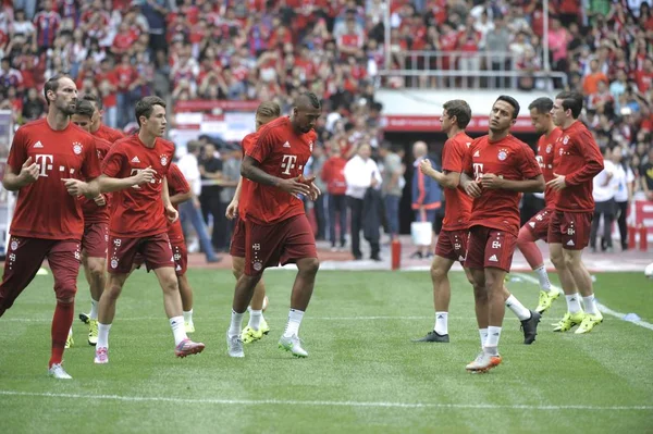 Team Members Bayern Munich Take Part Training Session Audi Football — Stock Photo, Image