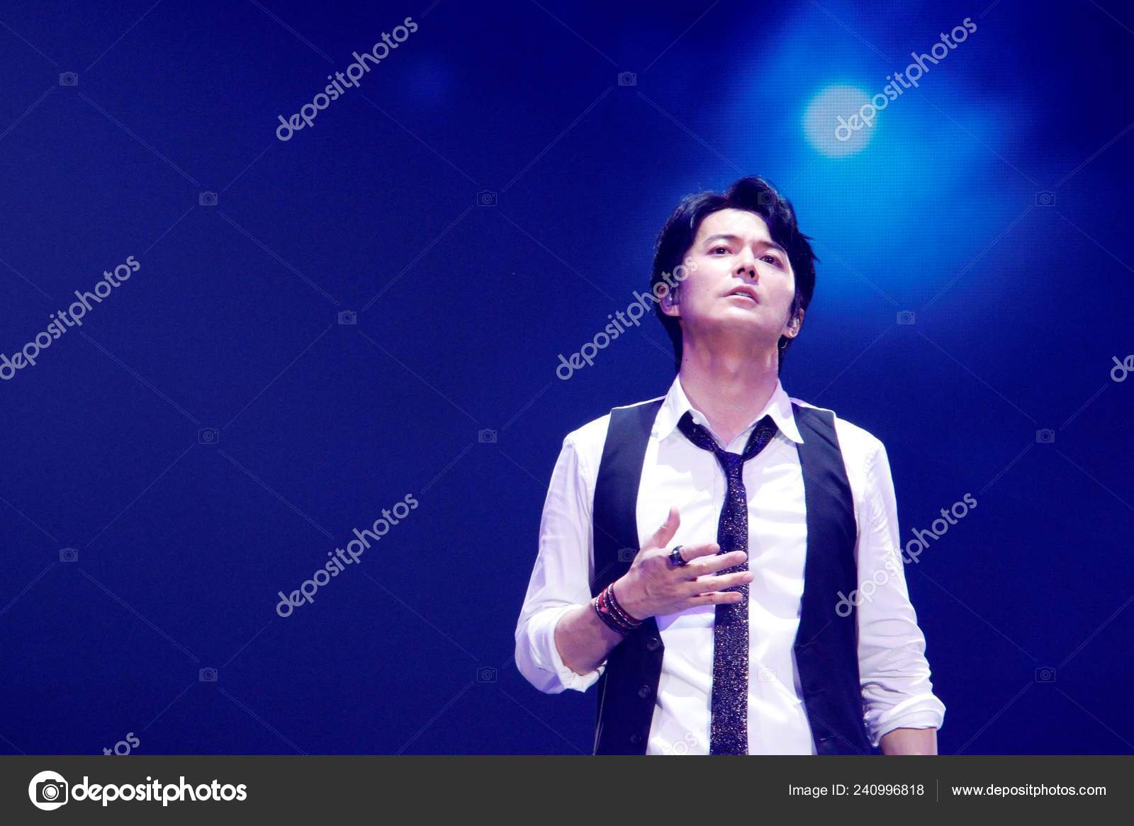 Handout Image Japanese Actor Singer Masaharu Fukuyama Performs His Handout Image Japanese Actor Singer Masaharu Fukuyama Performs His