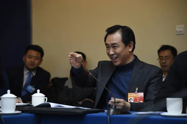 Jiayin Hui Yan Presidente Grupo Evergrande Sorri Para Uma Discussão — Fotografia de Stock