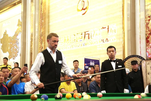 Skót Snooker Játékos Stephen Hendry Úgy Véli Egy Lövés Egy — Stock Fotó