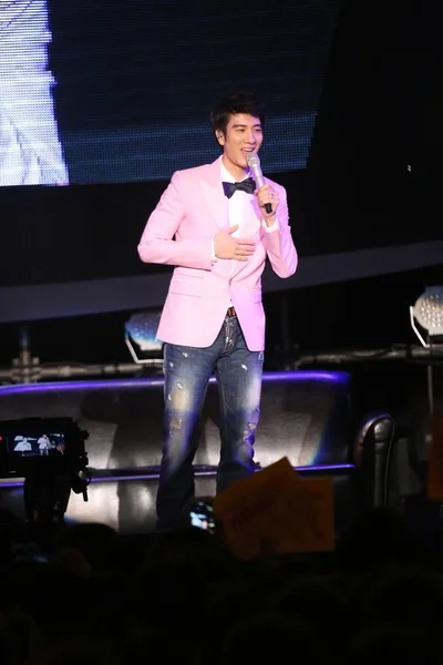 Chanteur Américain Taïwanais Leehom Wang Produit Lors Événement Promotionnel Pour — Photo