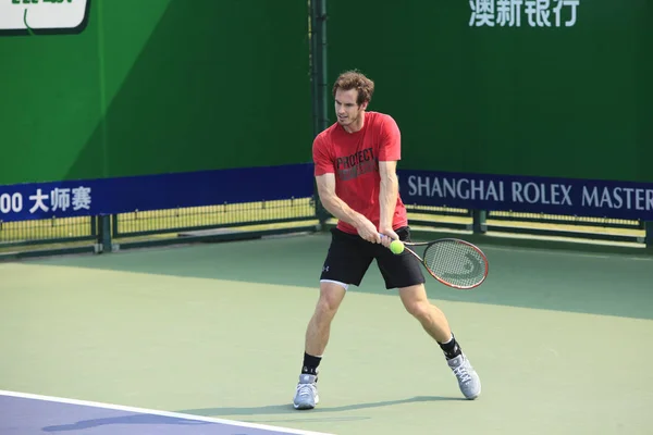 イギリスのアンディ マレーに参画 上海で 2015年上海マスターズ テニス大会研修会 2015 — ストック写真