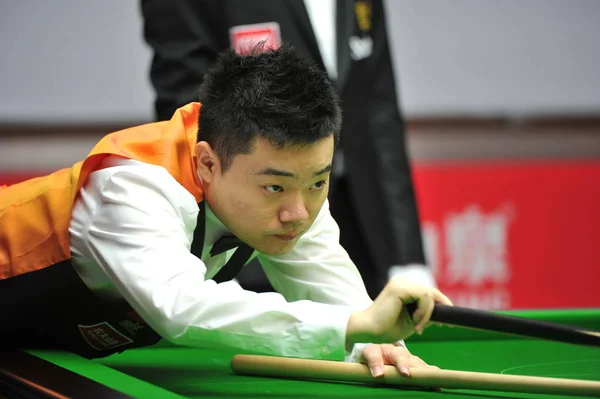 Ding Junhui Çin 2015 Snooker Dünya Kupası Wuxi City Doğu — Stok fotoğraf