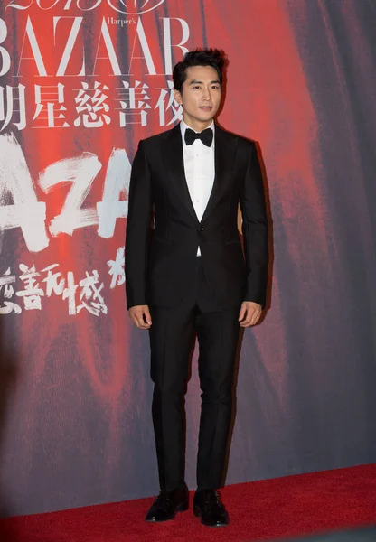 South Korean Actor Song Seung Heon Arrives Red Carpet 2015 — Stock Photo, Image