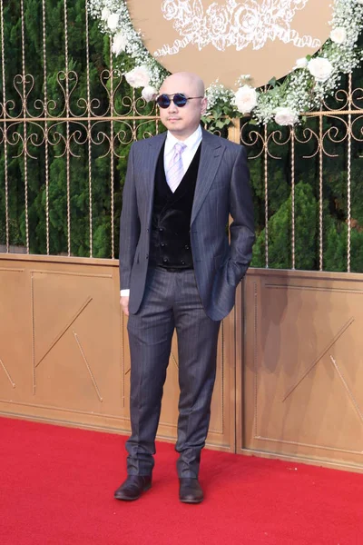 Chinese Actor Director Zheng Arrives Wedding Ceremony Chinese Actor Huang — Stock Photo, Image