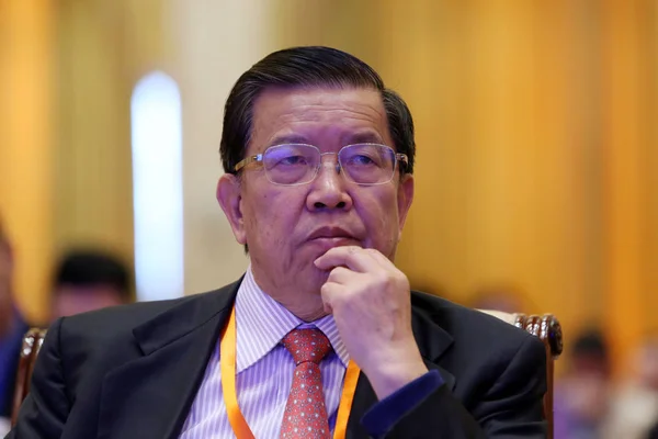Lång Yongtu Tidigare Generalsekreterare För Boao Forum För Asien Deltar — Stockfoto