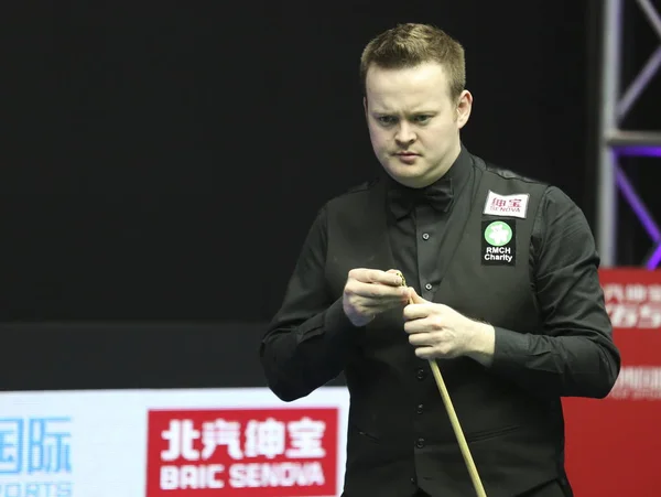 Shaun Murphy Anglia Chalks Végszó Úgy Véli Egy Lövés Kurt — Stock Fotó