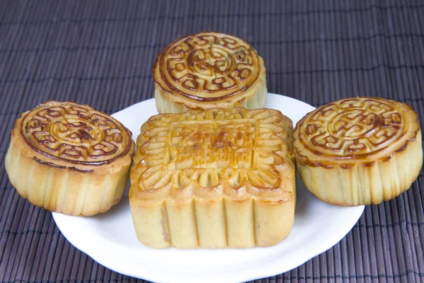 Ilustración Tortas Luna Tradicionales Para Festival Chino Mediados Otoño — Foto de Stock