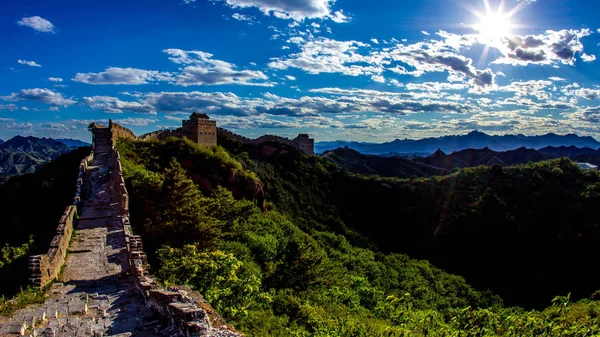 Landschap Van Jinshanling Chinese Muur Luanping County Noord China Provincie — Stockfoto