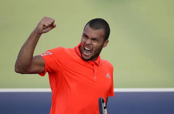 Wilfried Tsonga Fransa Nın Albert Ramos Vinolas Spanya Erkekler Onların — Stok fotoğraf