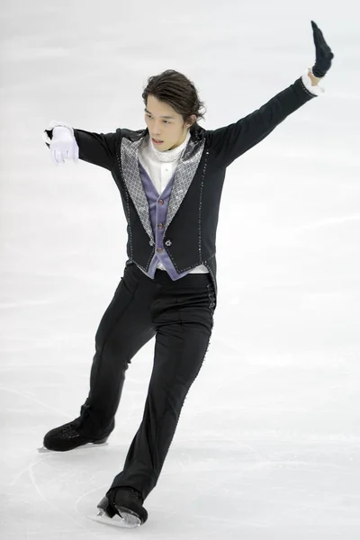 Takahito Mura Japon Produit Lors Patinage Libre Masculin Des Championnats — Photo