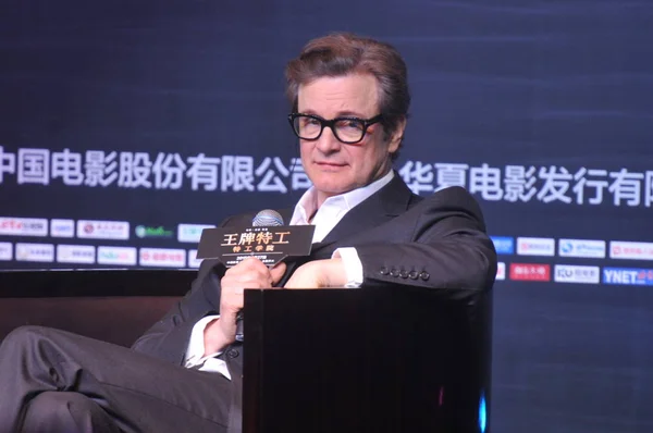 Acteur Anglais Colin Firth Assiste Une Conférence Presse Pour Son — Photo