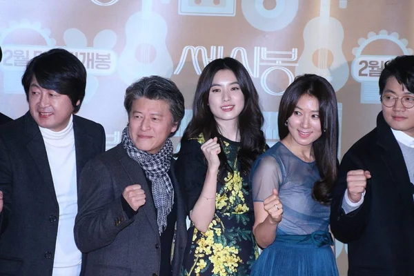 Actrices Surcoreanas Han Hyo Joo Centro Kim Hee Segunda Derecha —  Fotos de Stock