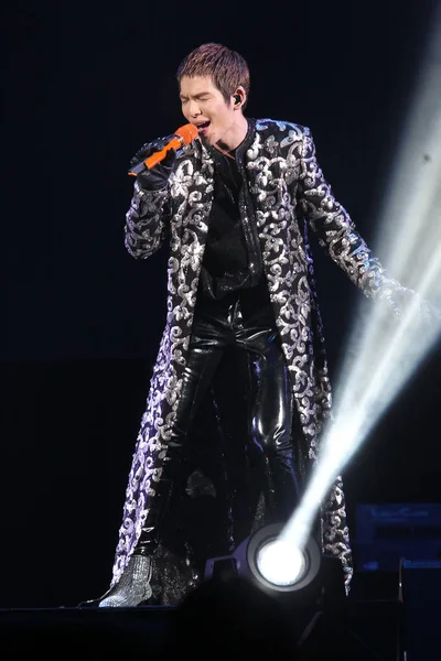 Cantante Taiwanés Jam Hsiao Realiza Durante Concierto Gira Mundial 2015 — Foto de Stock