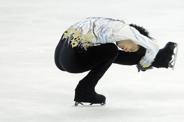 Юдзуру Ханью Японии Выступил Чемпионате Мира Фигурному Катанию 2015 Шанхае — стоковое фото