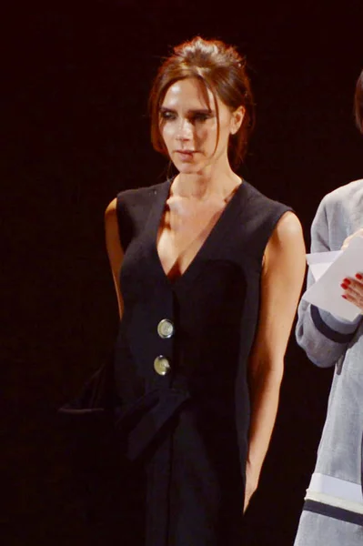 Diseñadora Moda Inglesa Socialita Victoria Beckham Asiste Evento Final Ropa — Foto de Stock
