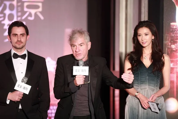 왼쪽부터 캐나다 리처드 클러크 크리스토퍼 케펑으로 알려진 배우이자 치링이 베이징에서 — 스톡 사진
