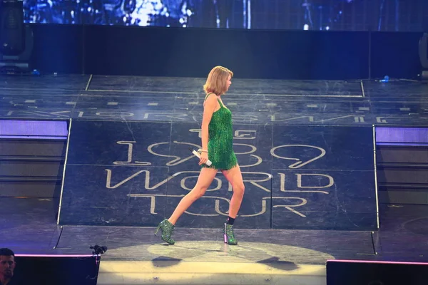 American Singer Taylor Swift Performs Her 1989 World Tour Concert — Stock Photo, Image