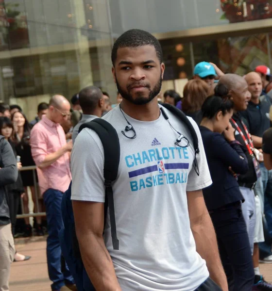 Nba Basketstjärna Troy Daniels Charlotte Hornets Avbildas Före Ett Träningspass — Stockfoto