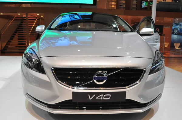 Volvo V40 Εμφανίζεται Κατά Διάρκεια Έκθεσης Αυτοκινήτων Στο Chongqing Κίνα — Φωτογραφία Αρχείου