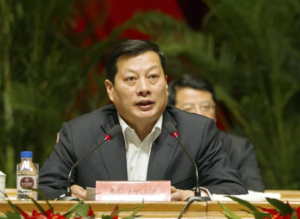 Zhu Yanfeng Majd Helyettes Államtitkár Kínai Kommunista Párt Cpc Jilin — Stock Fotó