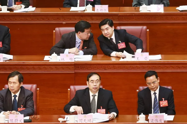 Секретарь Шэньчжэньского Муниципального Комитета Коммунистической Партии Китая Кпк Ван Жун — стоковое фото