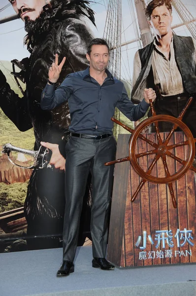Acteur Australien Hugh Jackman Pose Lors Une Conférence Presse Pour — Photo