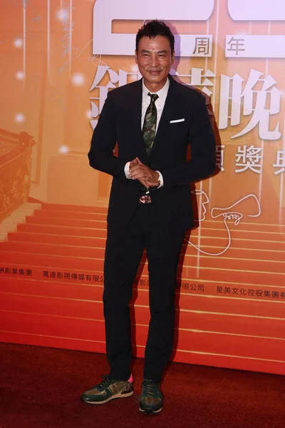 Actor Hong Kong Simon Yam Posa Durante Fiesta Del Aniversario — Foto de Stock