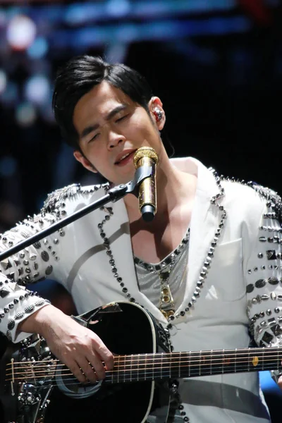 Tayvanlı Şarkıcı Jay Chou Gerçekleştirir Shenyang Konserinde Onun Opus Jay — Stok fotoğraf