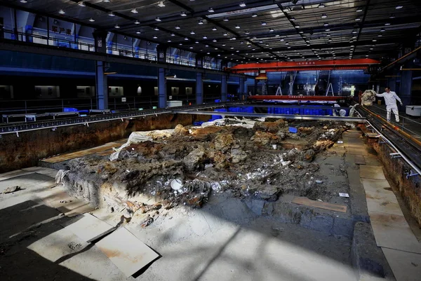 Реликвии Найденные Затонувшем Корабле Нанхай Seen Museum Hailing Island Yangjiang — стоковое фото