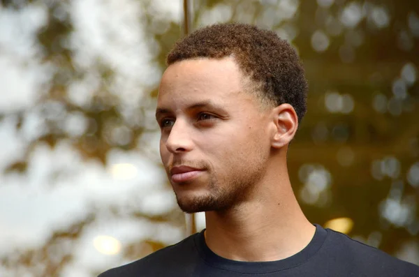 Nba Star Stephen Curry Nimmt Der Eröffnungsfeier Des Flagshipstores Der — Stockfoto