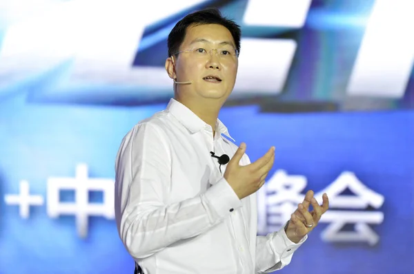 Pony Huateng Vorsitzender Und Ceo Von Tencent Holdings Ltd Hält — Stockfoto