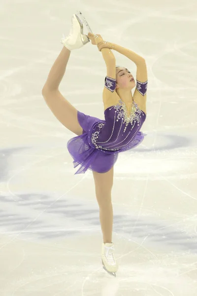 Rika Hongo Japan Performs Ladies Short Program Isu World Figure — Stock Photo, Image